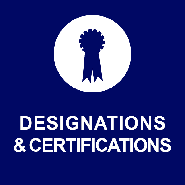 Designations and Certifications